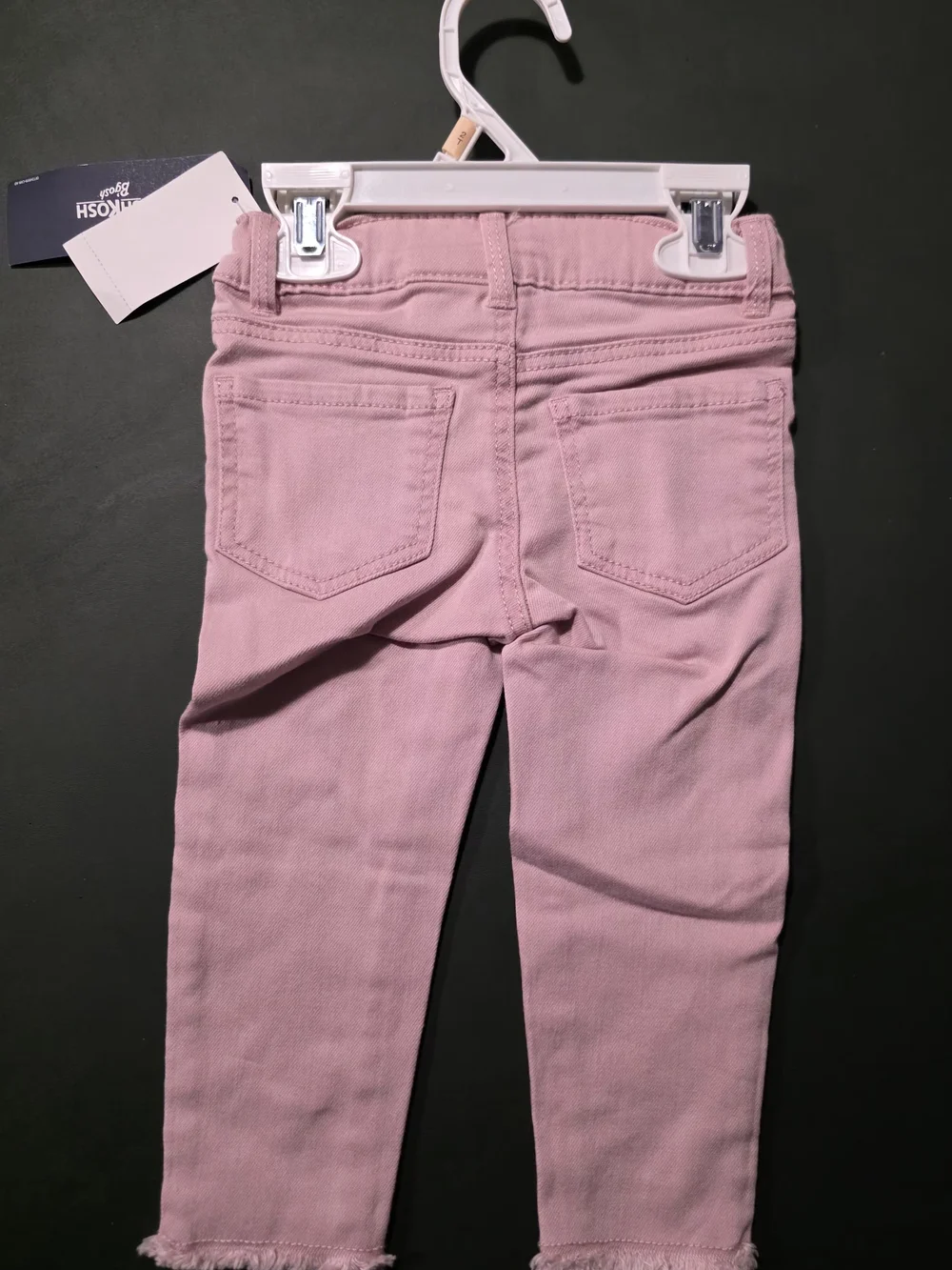 OshKosh B'gosh Light Pink Toddler Jeggings with Frayed Hem